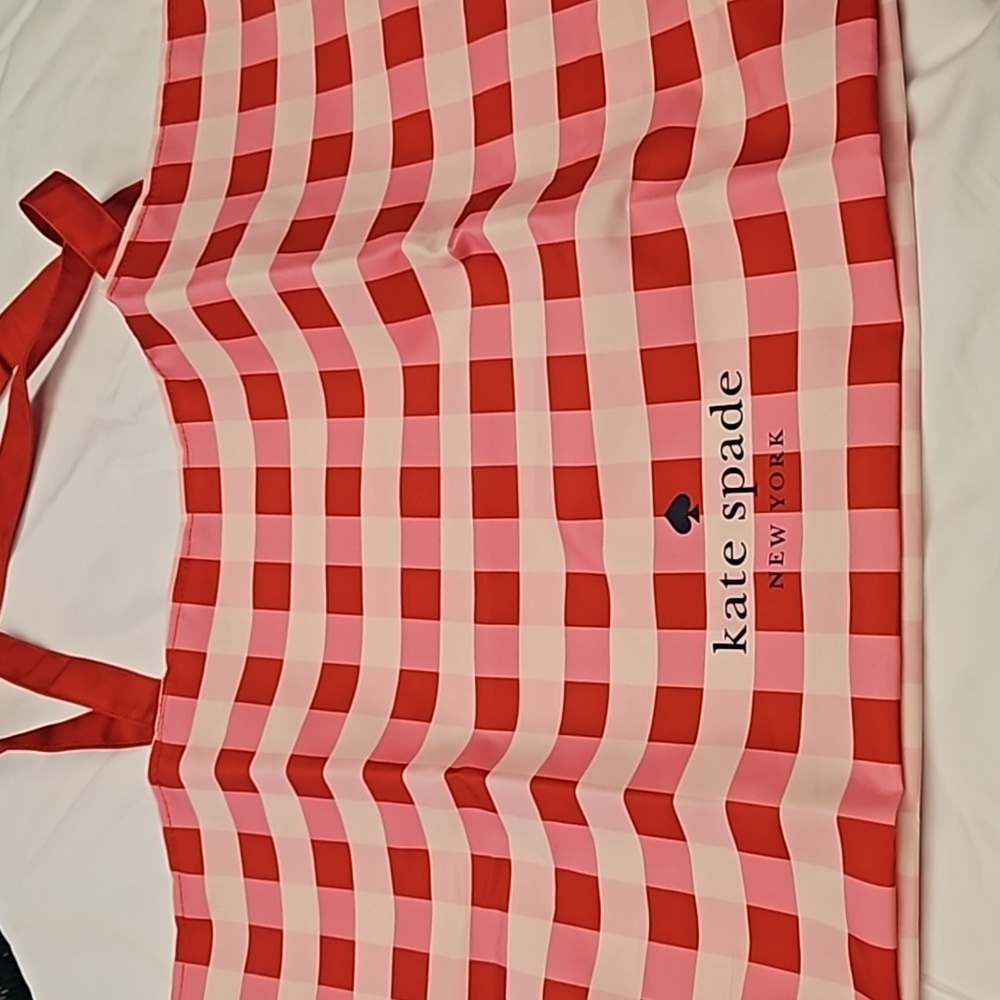 Kate Spade Pink Red Check Tote